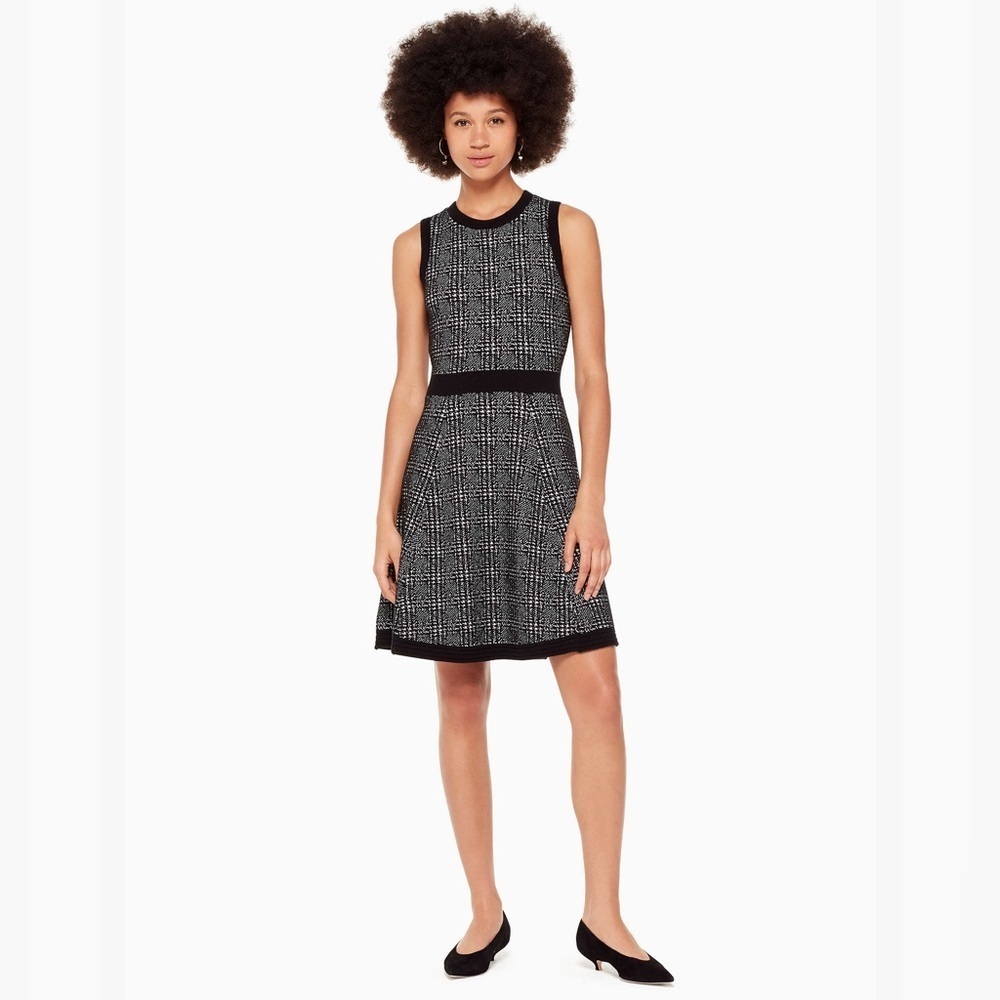 Kate Spade New York Mod Plaid Sweater Dress